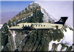 Montain Flight in Nepal